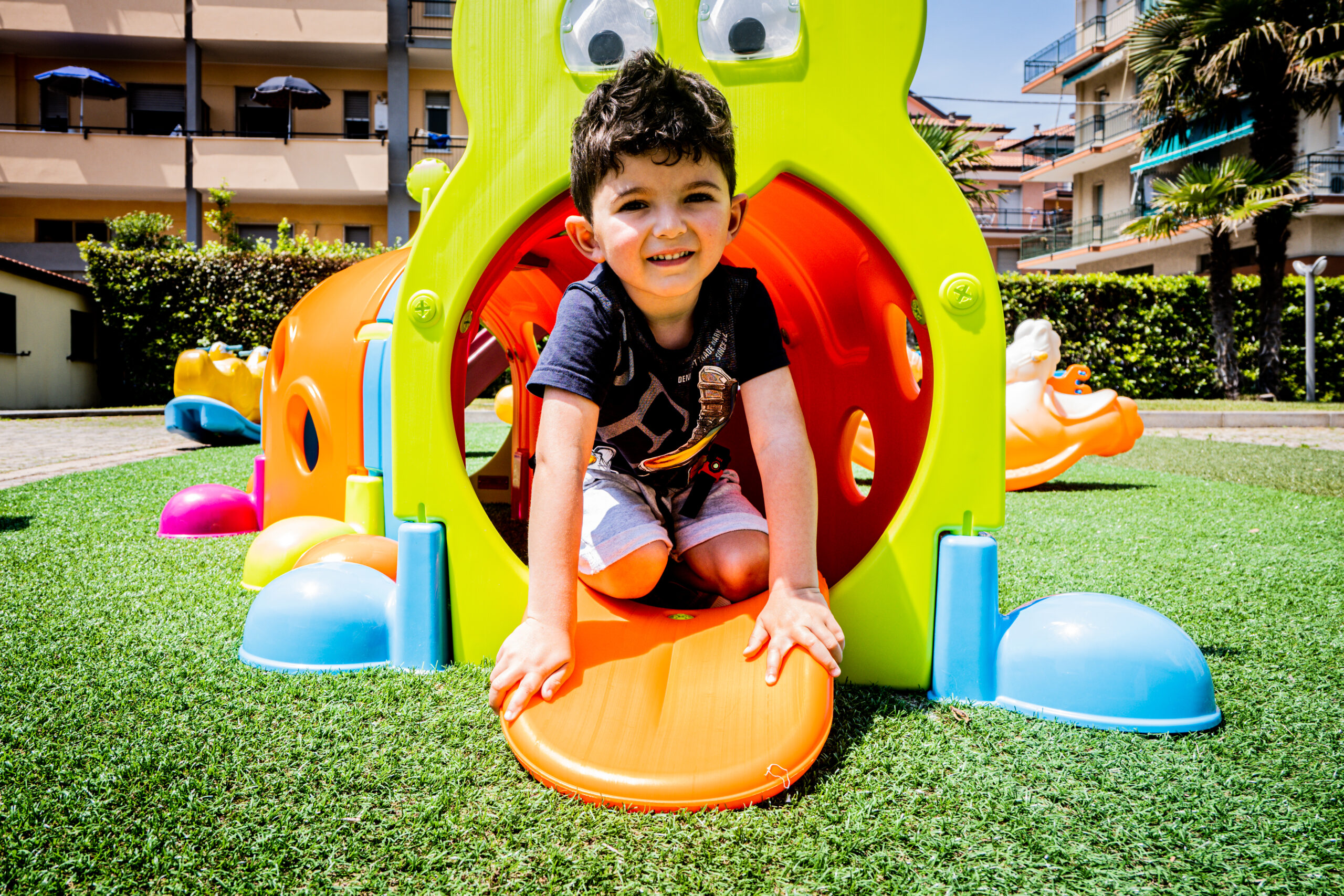 Der Spielplatz in der Residenz Le Saline